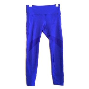 Blue yoga athletic leggings